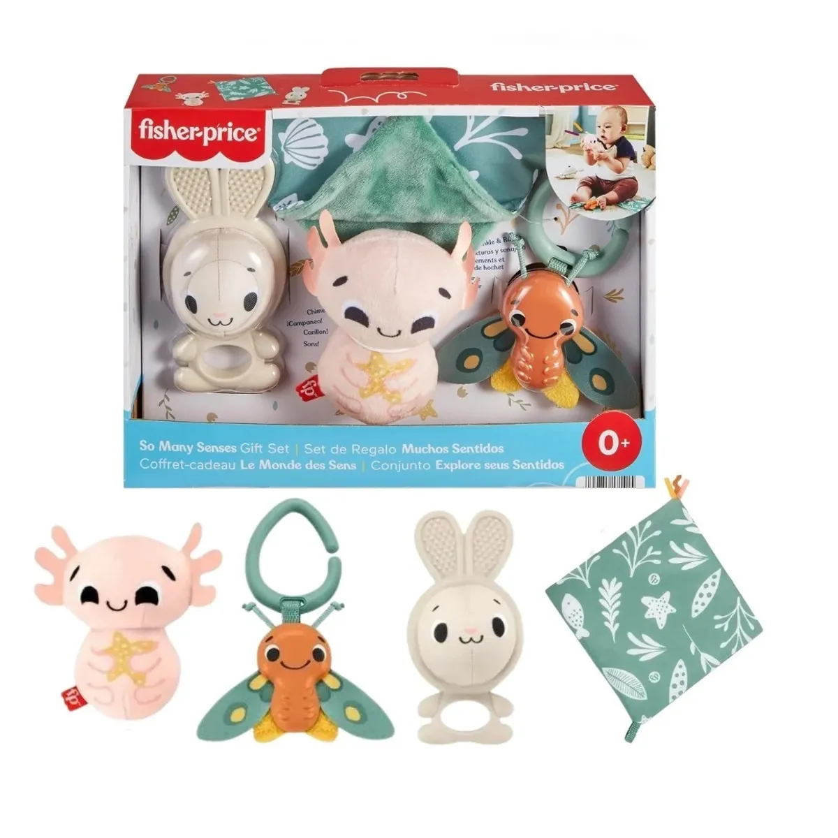 Fisher Price Baby Set De Regalo Muchos Sentidos Sensorial